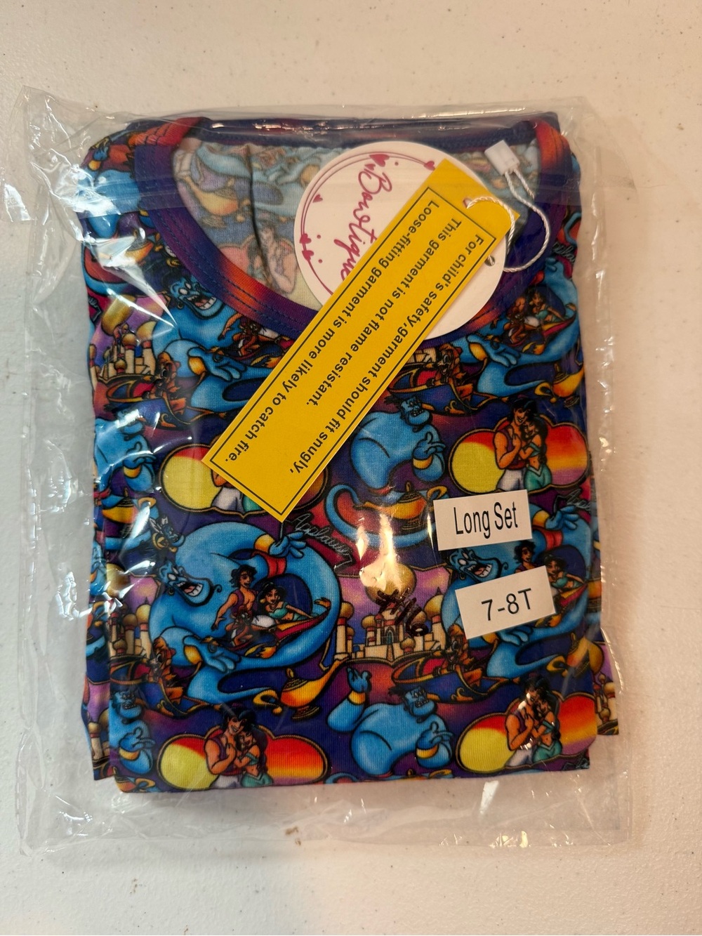 7/8 bamboo Alladin pjs